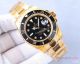 Replica Rolex Submariner Yellow Gold Black Diamond Watch Swiss 2836 (8)_th.jpg